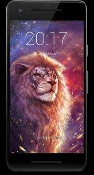 Lion King of The Jungle Lock Screen screenshot 1