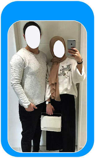 Hijab Couple Photo Suit Editor screenshot 1