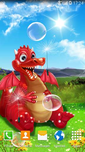 Cute Dragon Live Wallpaper screenshot 1