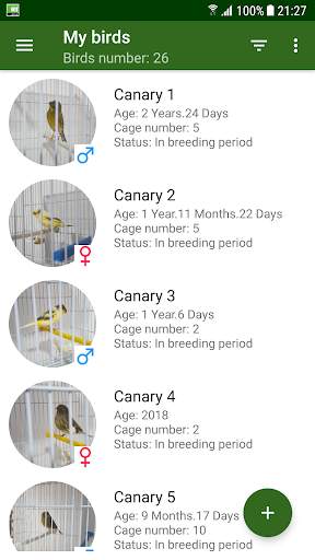 Birds Manager скриншот 3