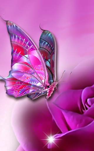 Pink Butterfly Live Wallapper screenshot 10