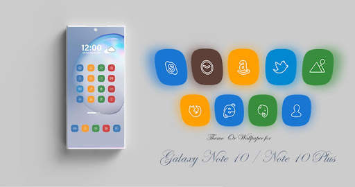 Theme for Samsung Note 10 / Galaxy Note 10 Plus 3 تصوير الشاشة