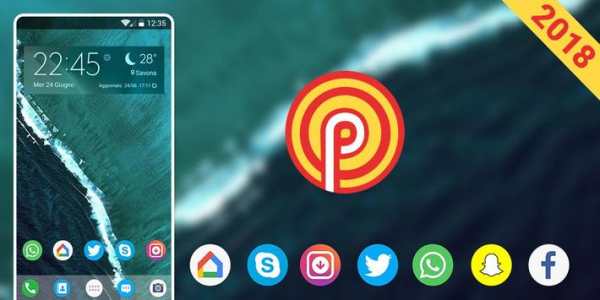 P Launcher Theme for Android™ 9.0 launcher, theme screenshot 4