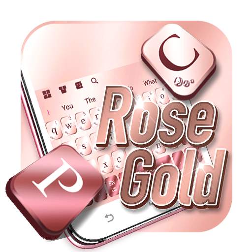 Rose Gold Keyboard For Phone 10001001