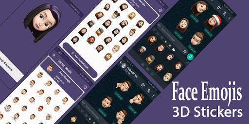 Face Emoji Stickers - WaStickerApps screenshot 1