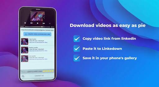 Linkedown - Video downloader for Linkedin screenshot 1