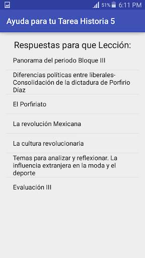 Ayuda para tu Tarea Historia 5 6 تصوير الشاشة