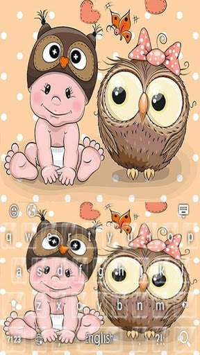 Cute Owl Love keyboard🦉 स्क्रीनशॉट 6