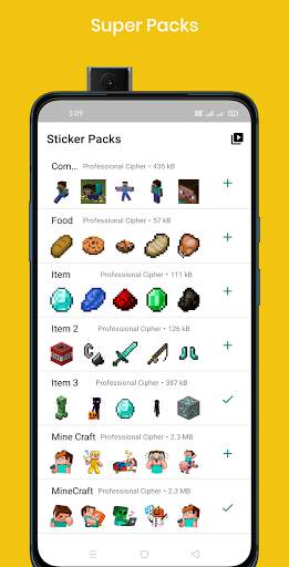Minecraft Stickers for WhatsApp - WA Sticker screenshot 3