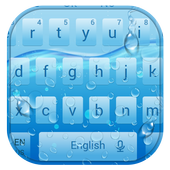 Blue Water Droplets Keyboard Theme icon