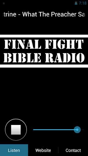 Final Fight Bible Radio screenshot 1
