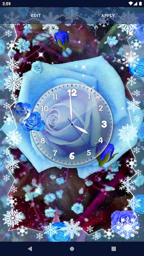 Blue Rose Live Wallpaper 3D 3 تصوير الشاشة