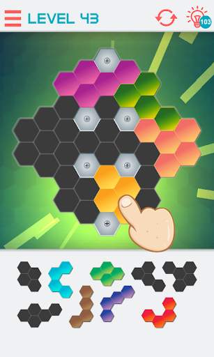 Hexagon Graph: Geometry Puzzle скриншот 2