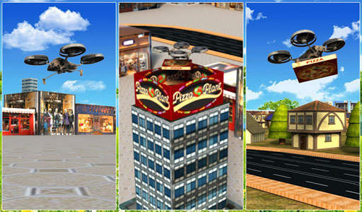 Drone Pizza Delivery Sim screenshot 12
