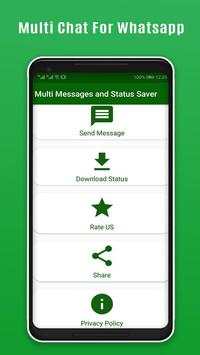 Multiple messages & SMS sender for whatsapp screenshot 1