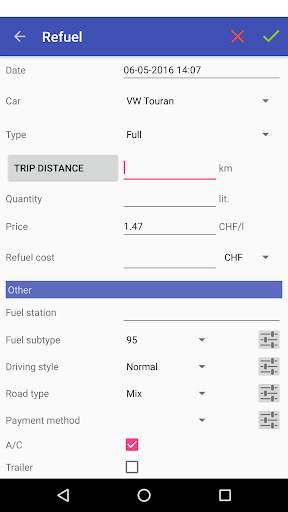 My Cars (Fuel logger  ) screenshot 2