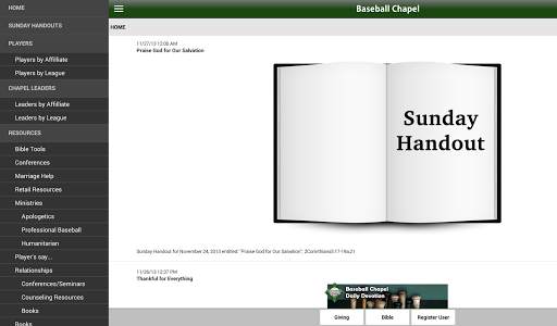 Baseball Chapel Mobile App screenshot 5