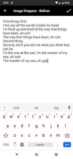 Chords Song Writer - Add chords for your song screenshot 3
