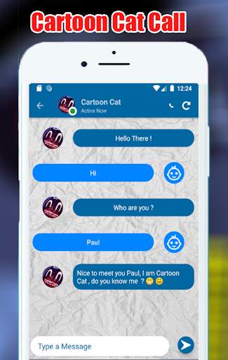 Call and Chat With Cartoon Cat Video screenshot 2