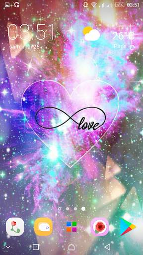 Girly Galaxy wallpapers Cute & Kawaii backgrounds 6 تصوير الشاشة
