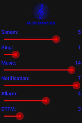 Audio Manager screenshot 1
