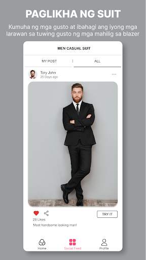 Lalaki Suit Larawan Editor screenshot 8