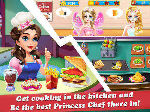 Princess Cooking Cafe Stand - Cafe Simulation game screenshot 5