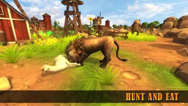 Angry Lion City Attack स्क्रीनशॉट 1