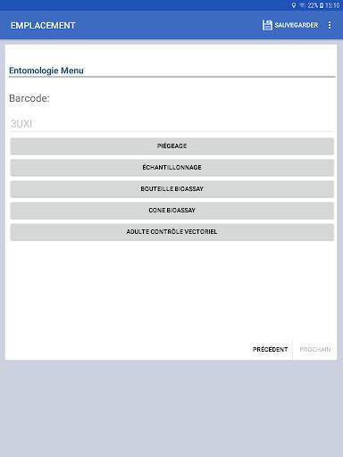 Epi Info™ Surveillance de vecteur screenshot 8