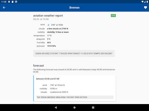 Aviation weather - METAR & TAF screenshot 5