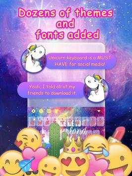 Rainbow Galaxy Emoji Keyboard Theme screenshot 2