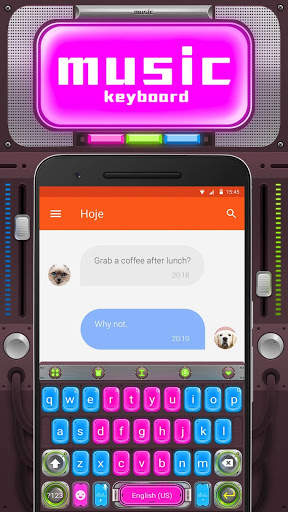 Music Emoji Keyboard Theme screenshot 1