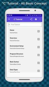 C Programming language Tutorial Offline App screenshot 2
