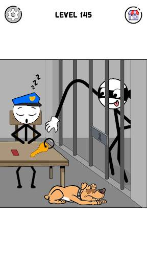 Stickman Thief Puzzle IQ Games screenshot 1