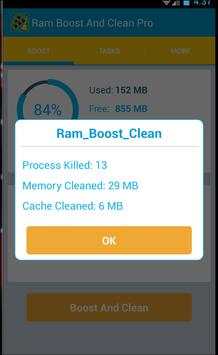 Ram Boost And Clean Pro screenshot 2