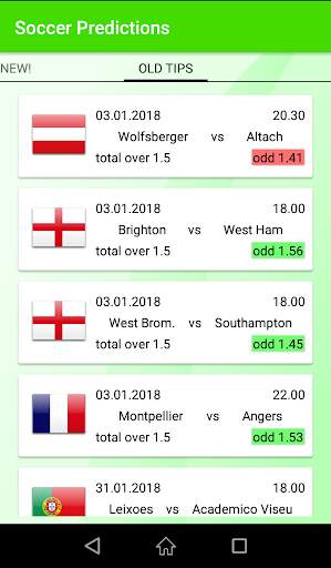 Soccer Predictions screenshot 2