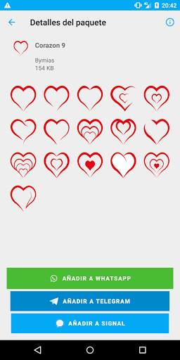 Heart sticker for Telegram WhatsApp Signal screenshot 4
