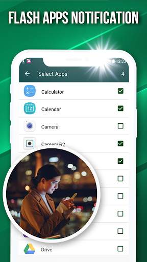 Flash alert for all notification, blink on Call screenshot 4