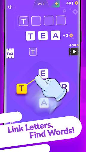 Word Hunter - Word Game 🇺🇸 screenshot 1