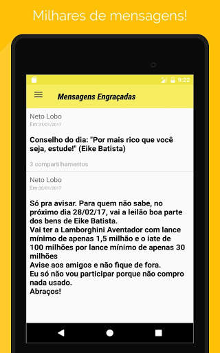 Sorria! - mensagens e frases engraçadas screenshot 3