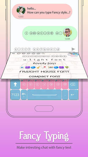 Sweet Blue Keyboard screenshot 2