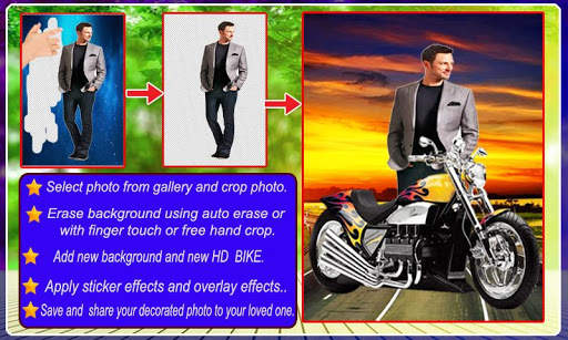 Bike Photo Editor : Photo Frames 2019 & Greetings screenshot 2