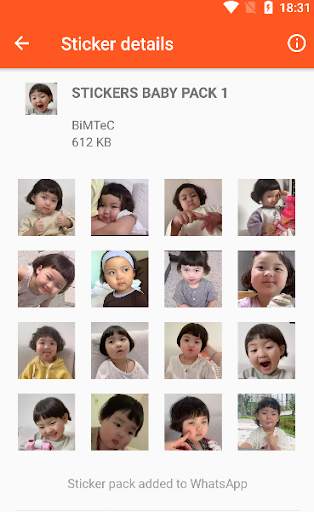 Pegatinas de Bebé para Whatsapp screenshot 2