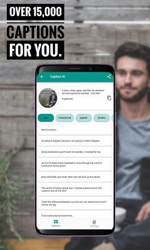 Caption AI :Captions and Hashtags for Instagram/FB screenshot 1