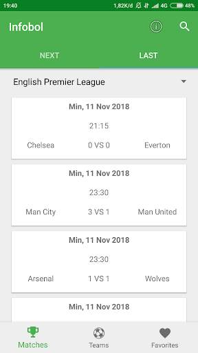 Infobol (Info Bola) screenshot 1