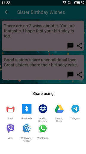 Birthday Messages and Birthday Wishes screenshot 3