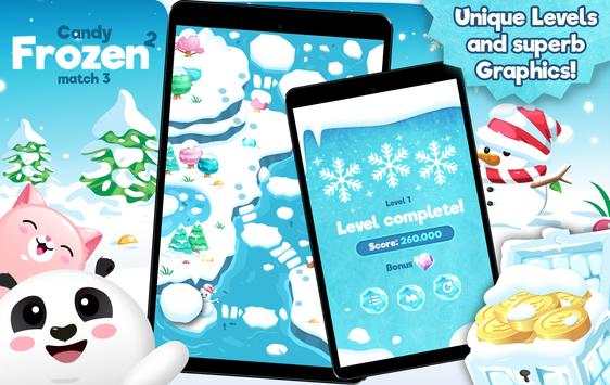 Candy Pop Frozen Mania Match 3 screenshot 4