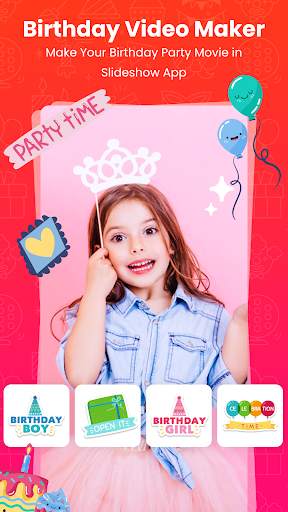 Birthday Effect Photo Video Maker with Music screenshot 1