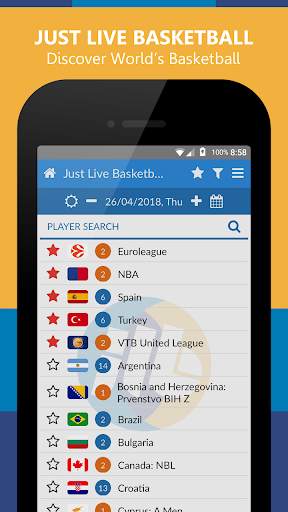 Just Live Basketball screenshot 1