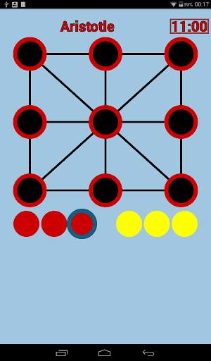 Three men's Morris (Three Games) screenshot 3